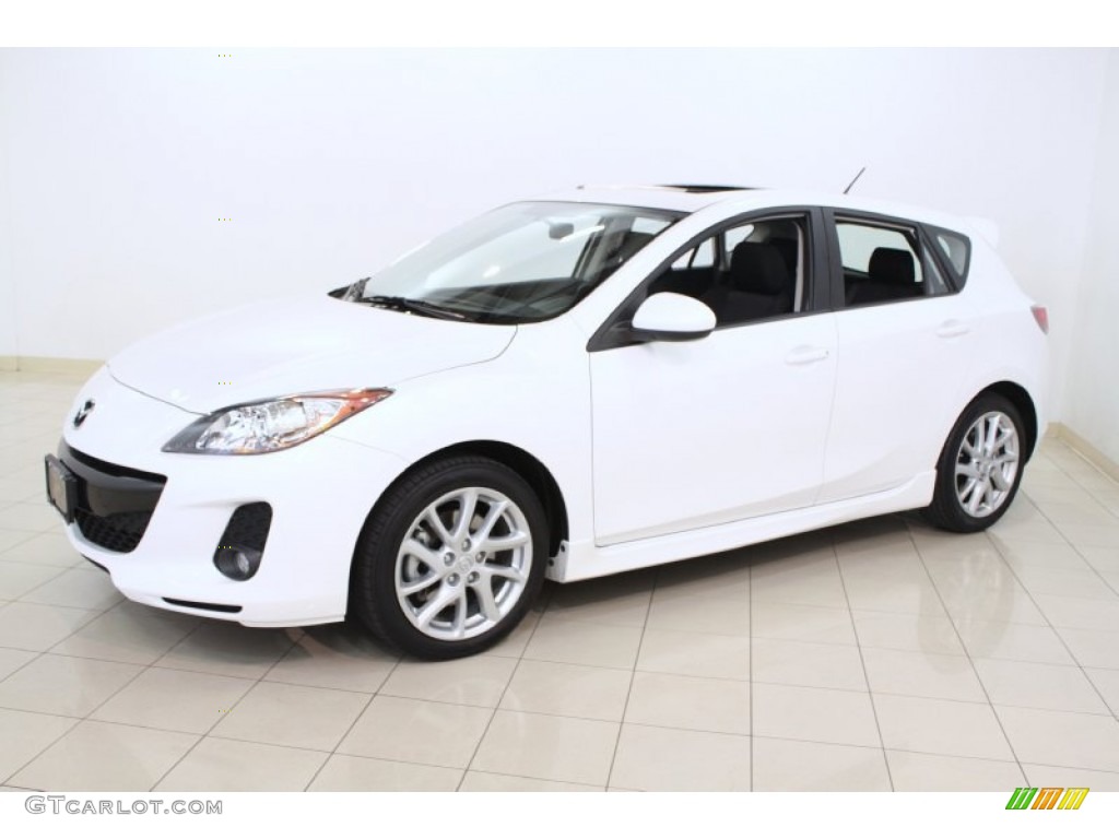 Crystal White Pearl Mica 2012 Mazda MAZDA3 s Touring 5 Door Exterior Photo #67801131