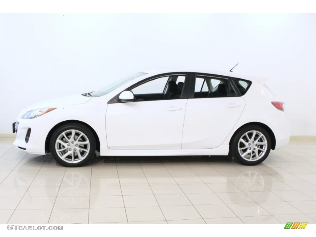 Crystal White Pearl Mica 2012 Mazda MAZDA3 s Touring 5 Door Exterior Photo #67801140