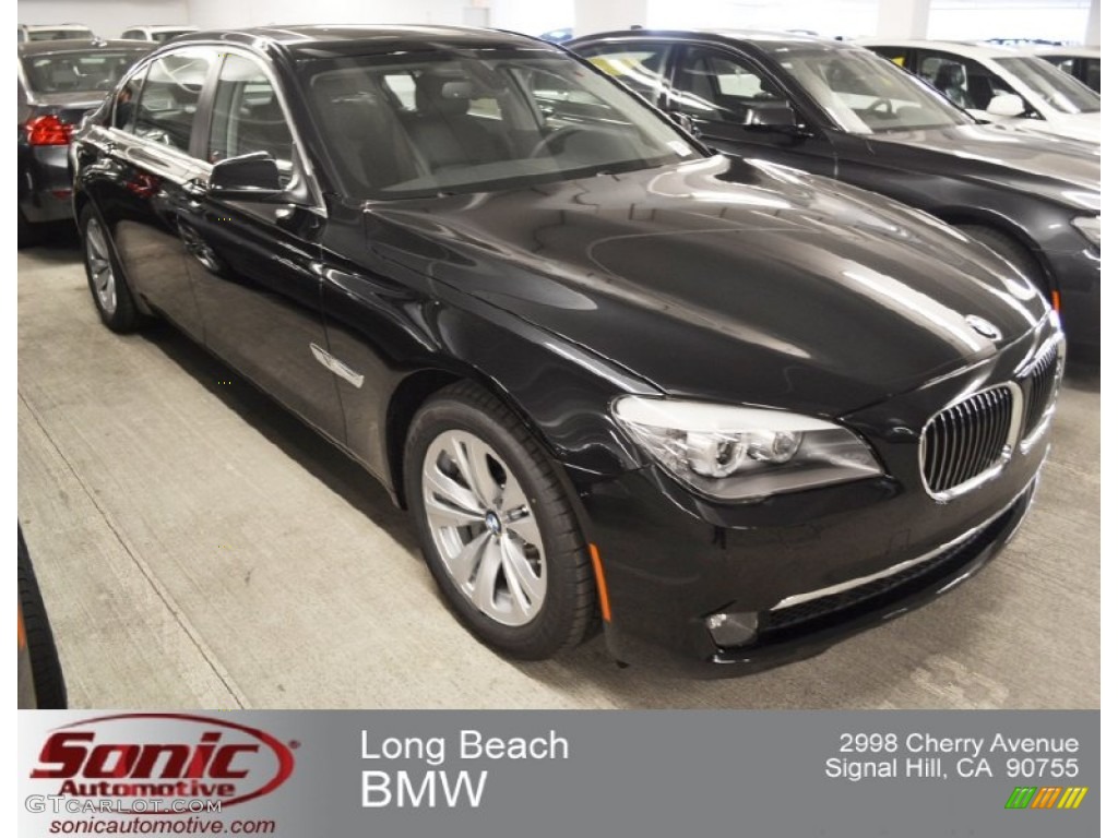 2012 7 Series 740Li Sedan - Black Sapphire Metallic / Black photo #1