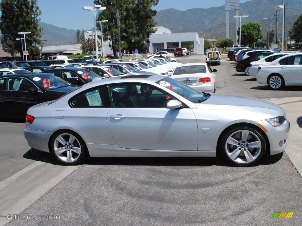 2009 3 Series 335i Coupe - Titanium Silver Metallic / Black photo #3