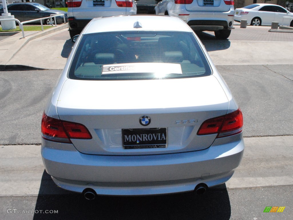 2009 3 Series 335i Coupe - Titanium Silver Metallic / Black photo #4