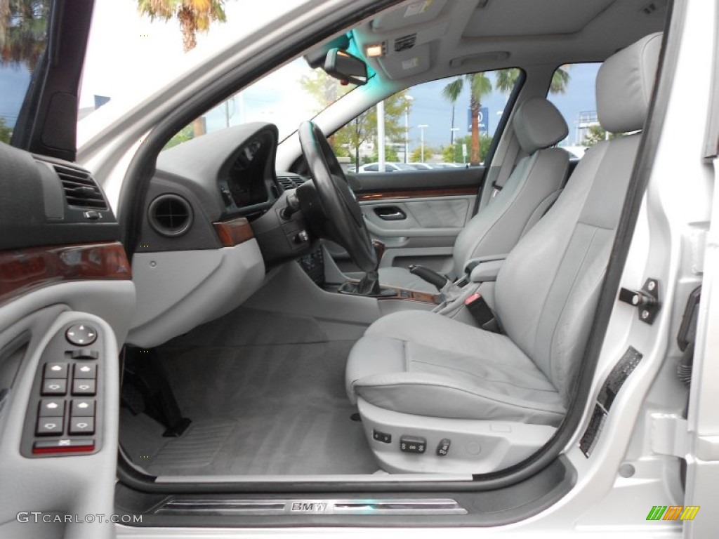 Grey Interior 2002 BMW 5 Series 540i Sedan Photo #67801974