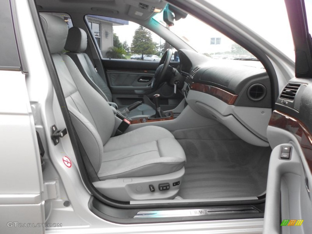 Grey Interior 2002 BMW 5 Series 540i Sedan Photo #67802002