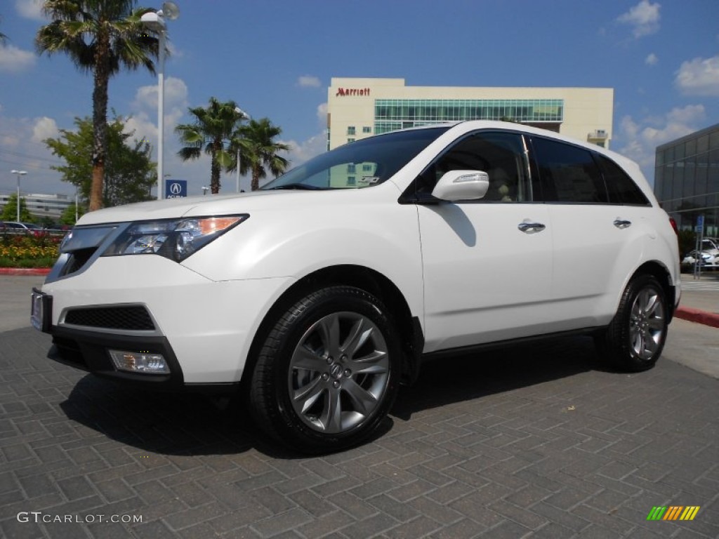 Aspen White Pearl II 2012 Acura MDX SH-AWD Advance Exterior Photo #67802940