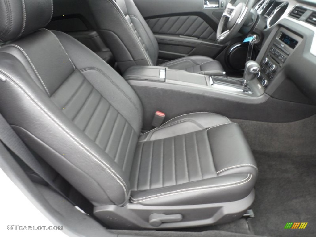 Charcoal Black Interior 2012 Ford Mustang V6 Premium Coupe Photo #67805031