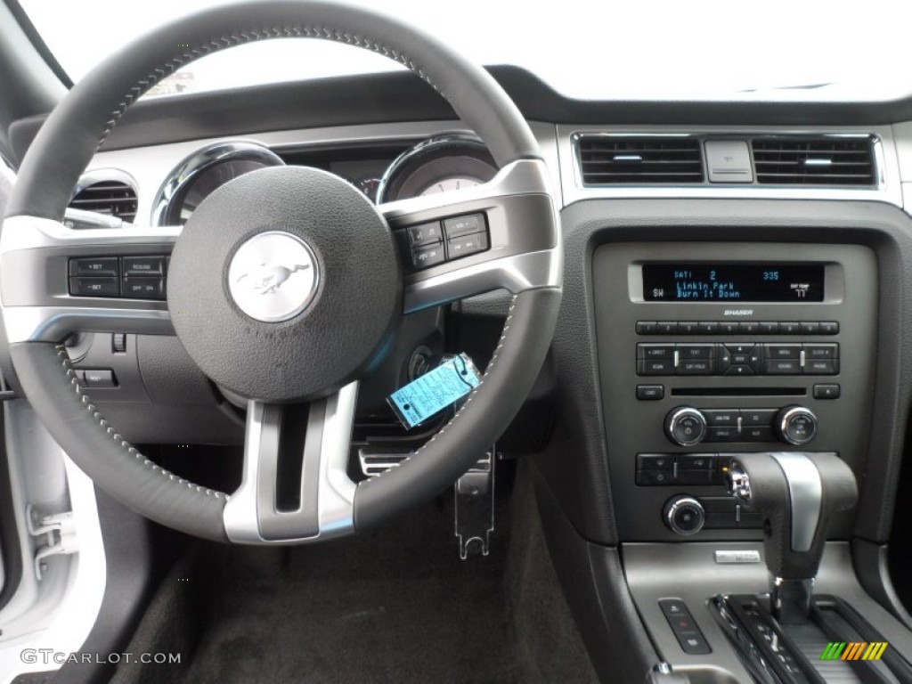 2012 Ford Mustang V6 Premium Coupe Charcoal Black Dashboard Photo #67805103