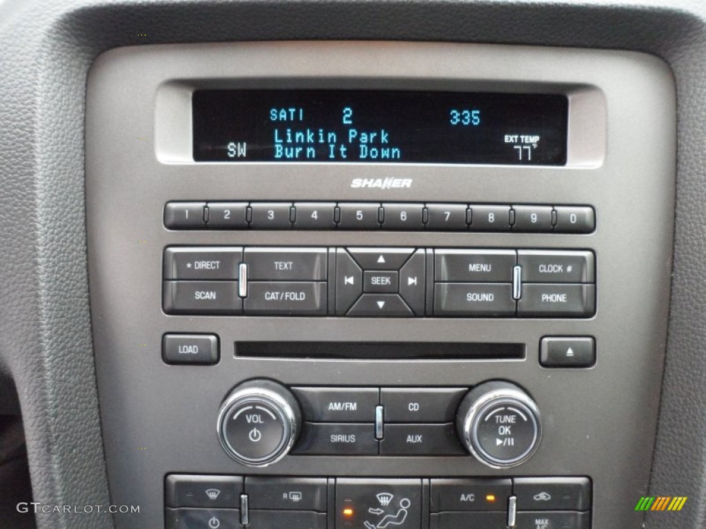 2012 Ford Mustang V6 Premium Coupe Audio System Photo #67805121