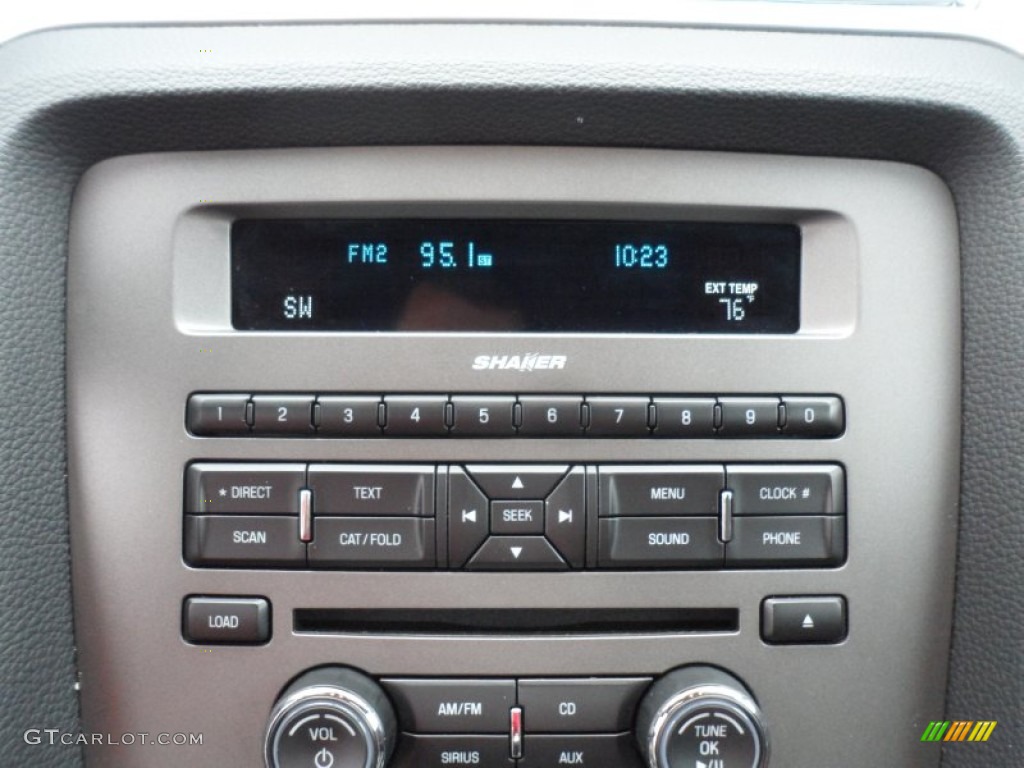 2012 Ford Mustang GT Premium Coupe Audio System Photo #67805382
