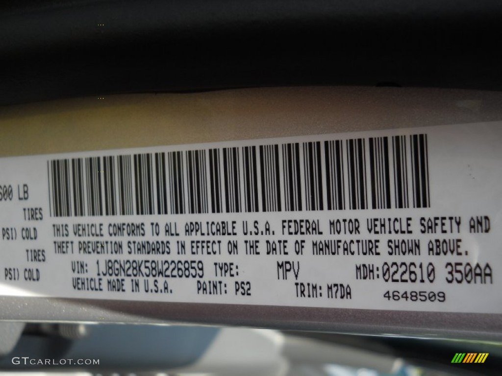 2008 Liberty Color Code PS2 for Bright Silver Metallic Photo #67806789