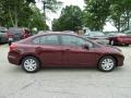 Crimson Pearl - Civic LX Sedan Photo No. 5