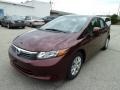 Crimson Pearl - Civic LX Sedan Photo No. 8
