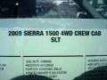 2009 Stealth Gray Metallic GMC Sierra 1500 SLT Crew Cab 4x4  photo #45