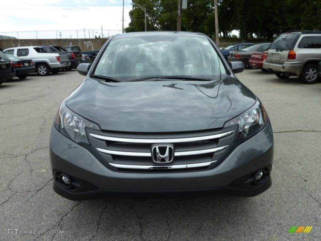 2012 CR-V EX 4WD - Polished Metal Metallic / Gray photo #7