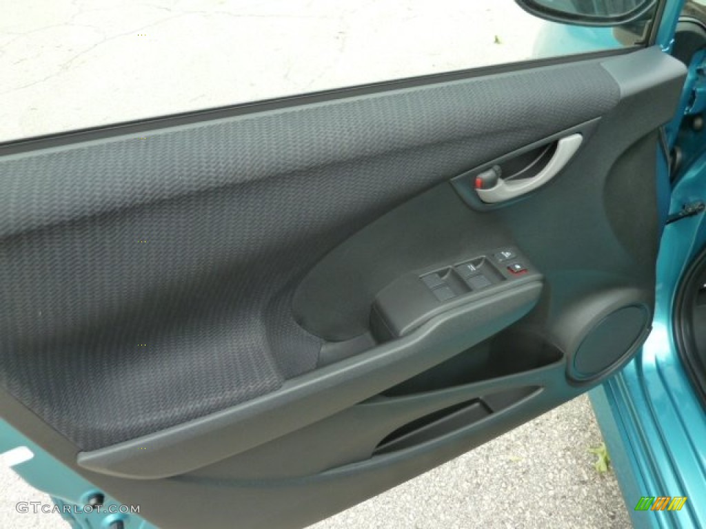 2012 Honda Fit Sport Black Door Panel Photo #67808517