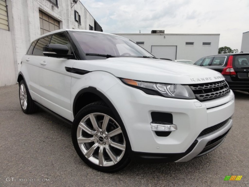 2012 Range Rover Evoque Dynamic - Fuji White / Dynamic Ebony/Cirrus photo #1