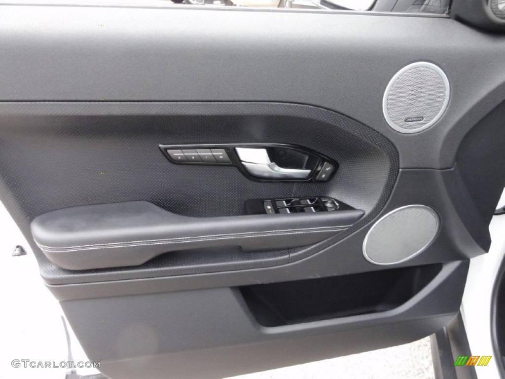 2012 Land Rover Range Rover Evoque Dynamic Dynamic Ebony/Cirrus Door Panel Photo #67809966