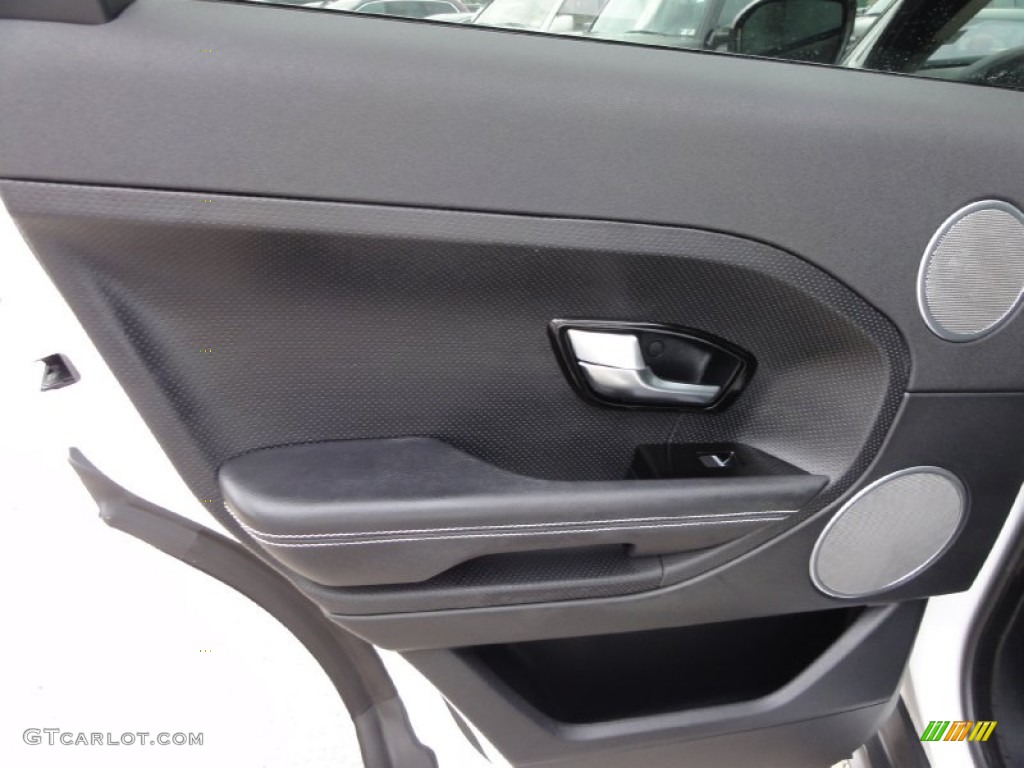 2012 Land Rover Range Rover Evoque Dynamic Dynamic Ebony/Cirrus Door Panel Photo #67810092