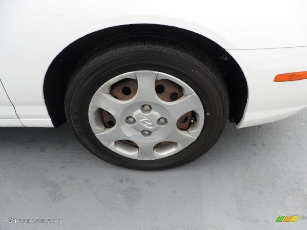 2001 Elantra GLS - Noble White / Beige photo #14