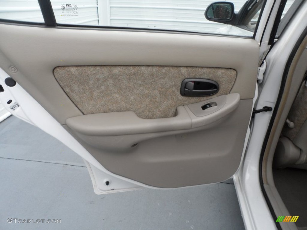 2001 Elantra GLS - Noble White / Beige photo #27