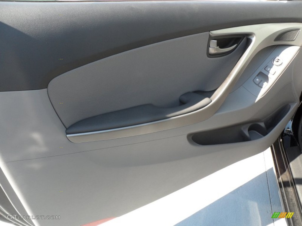 2013 Elantra Coupe SE - Black Noir Pearl / Gray photo #18