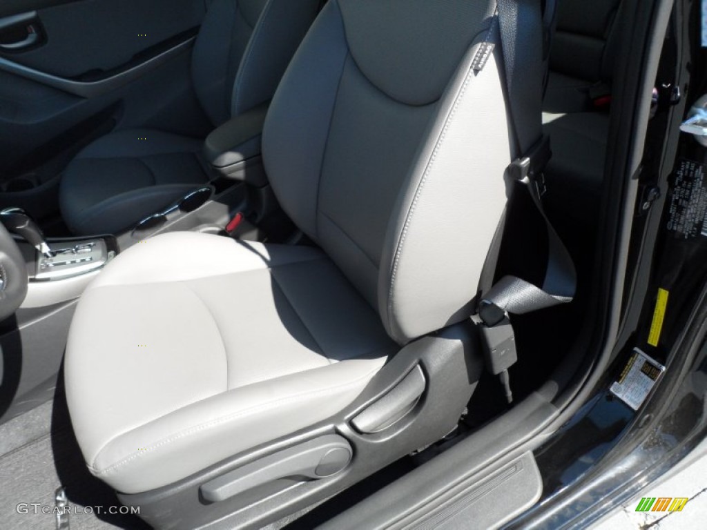 2013 Elantra Coupe SE - Black Noir Pearl / Gray photo #20