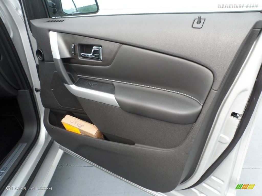 2013 Ford Edge Sport Charcoal Black/Liquid Silver Smoke Metallic Door Panel Photo #67811565
