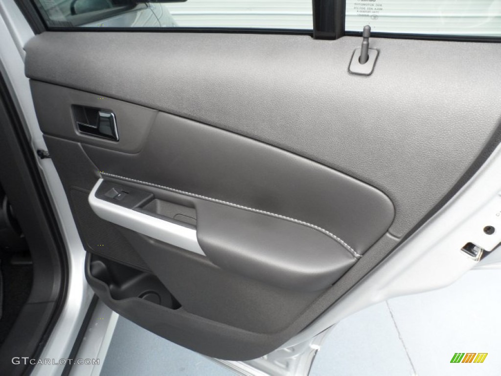 2013 Ford Edge Sport Charcoal Black/Liquid Silver Smoke Metallic Door Panel Photo #67811595