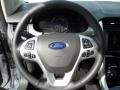 Charcoal Black/Liquid Silver Smoke Metallic Steering Wheel Photo for 2013 Ford Edge #67811697