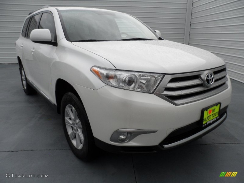 2012 Highlander  - Blizzard White Pearl / Ash photo #1