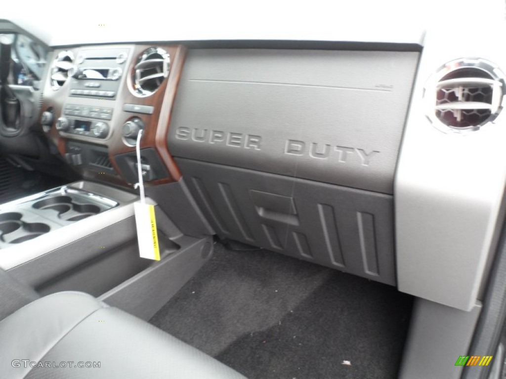 2012 F250 Super Duty Lariat Crew Cab 4x4 - Sterling Grey Metallic / Black photo #13