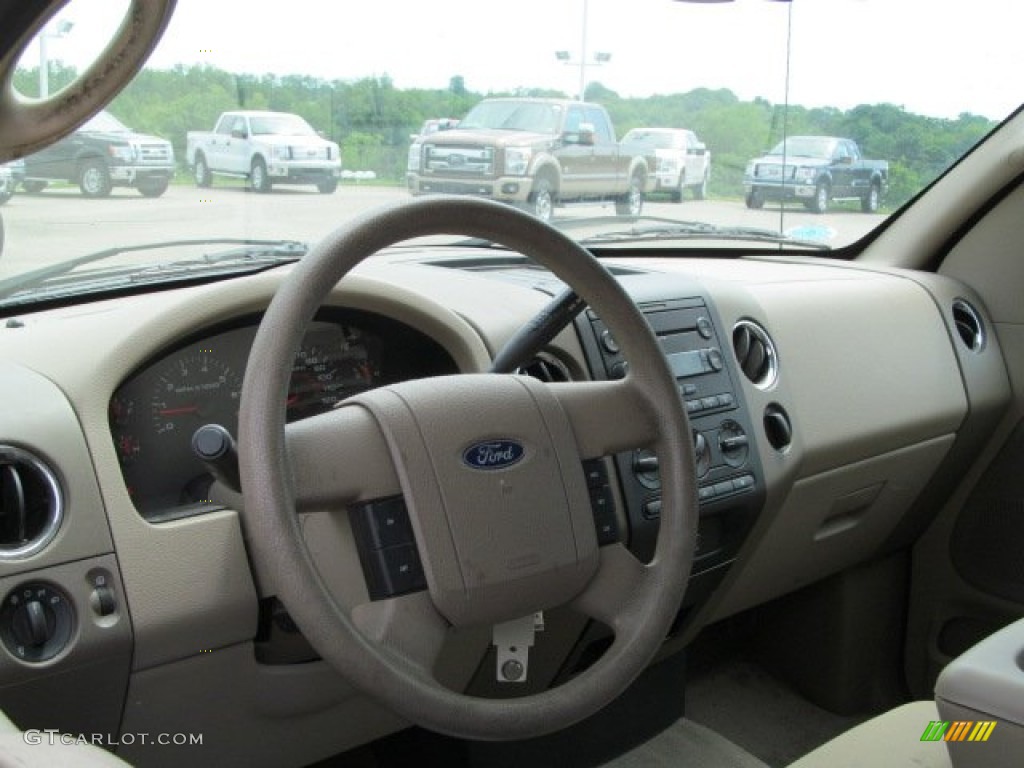 2007 F150 XLT SuperCab 4x4 - Dark Stone Metallic / Tan photo #9