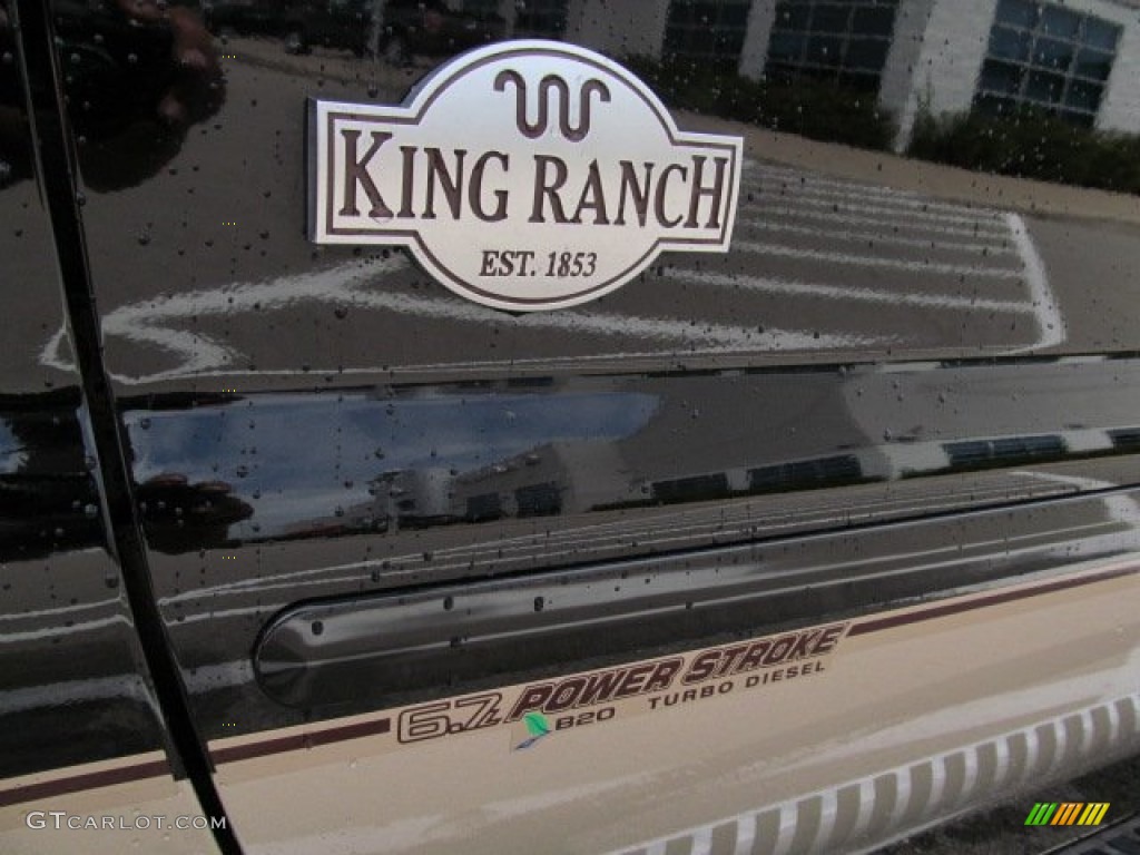 2012 F350 Super Duty King Ranch Crew Cab 4x4 - Black / Chaparral Leather photo #5