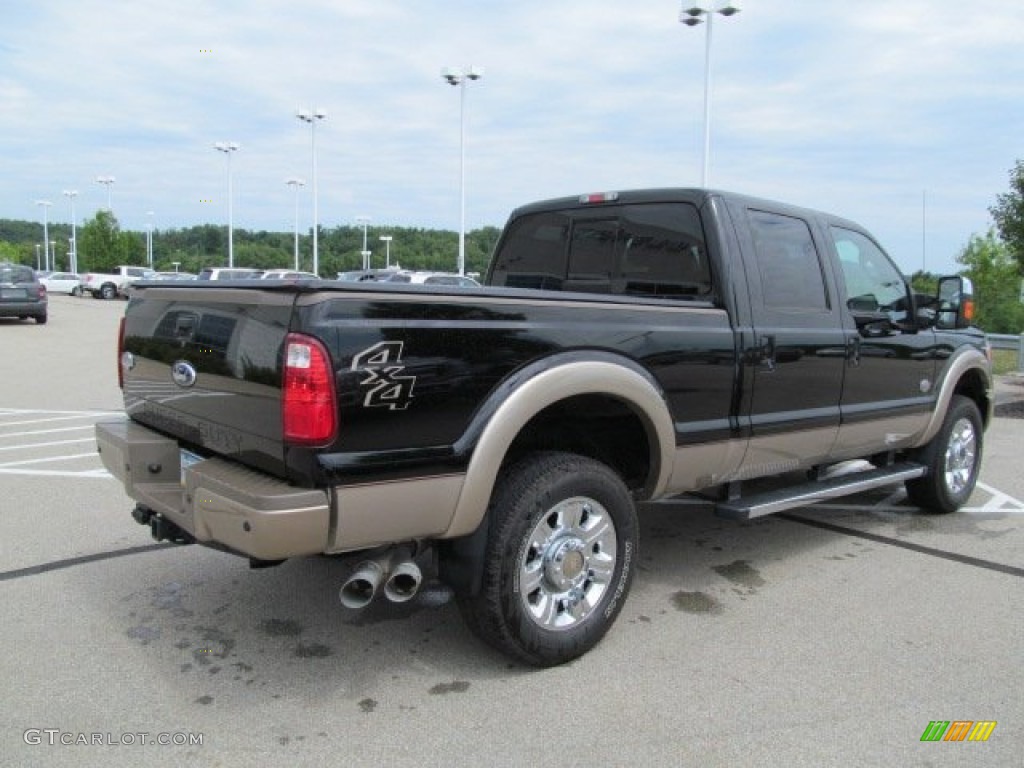 2012 F350 Super Duty King Ranch Crew Cab 4x4 - Black / Chaparral Leather photo #10