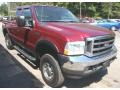 2004 Dark Toreador Red Metallic Ford F250 Super Duty XLT SuperCab 4x4  photo #10