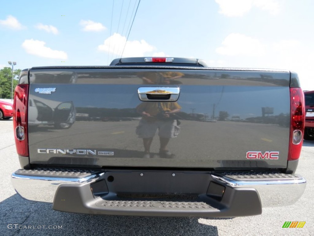 2010 Canyon SLE Crew Cab - Gray Green Metallic / Ebony photo #6
