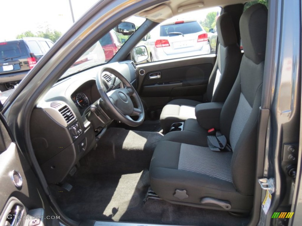 2010 Canyon SLE Crew Cab - Gray Green Metallic / Ebony photo #10