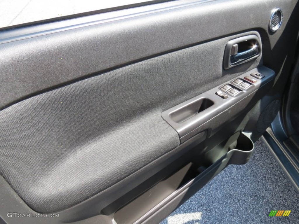 2010 Canyon SLE Crew Cab - Gray Green Metallic / Ebony photo #11