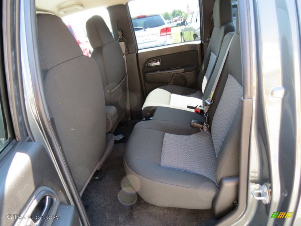 2010 Canyon SLE Crew Cab - Gray Green Metallic / Ebony photo #12