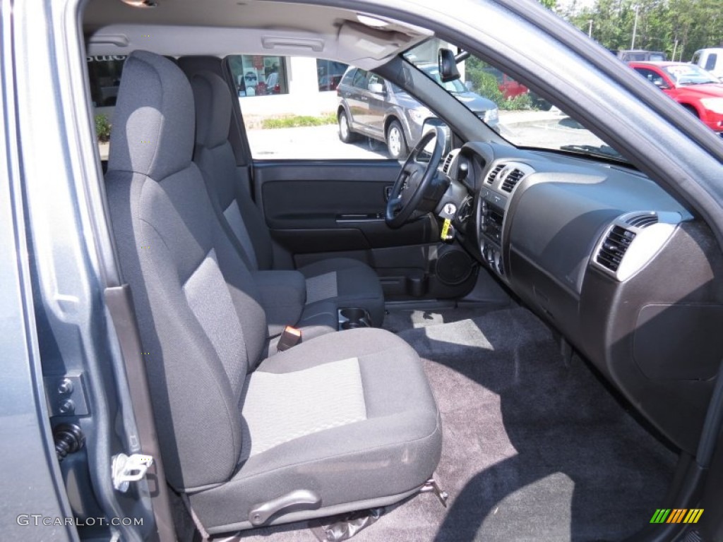 2010 Canyon SLE Crew Cab - Gray Green Metallic / Ebony photo #15