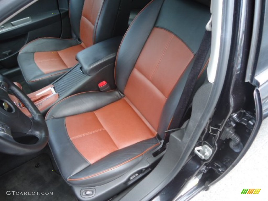 Ebony/Brick Interior 2009 Chevrolet Malibu LTZ Sedan Photo #67815909