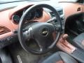 Ebony/Brick 2009 Chevrolet Malibu LTZ Sedan Steering Wheel