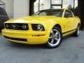 2006 Screaming Yellow Ford Mustang V6 Premium Coupe  photo #2