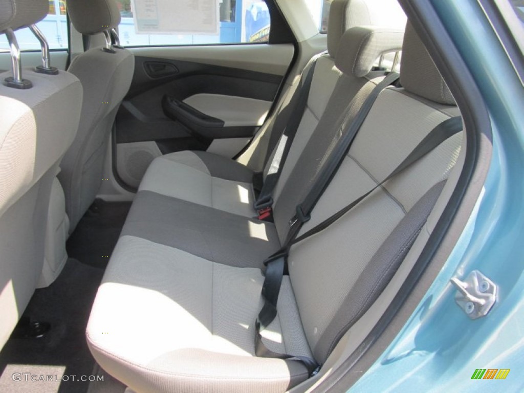 2012 Focus SE Sedan - Frosted Glass Metallic / Stone photo #9