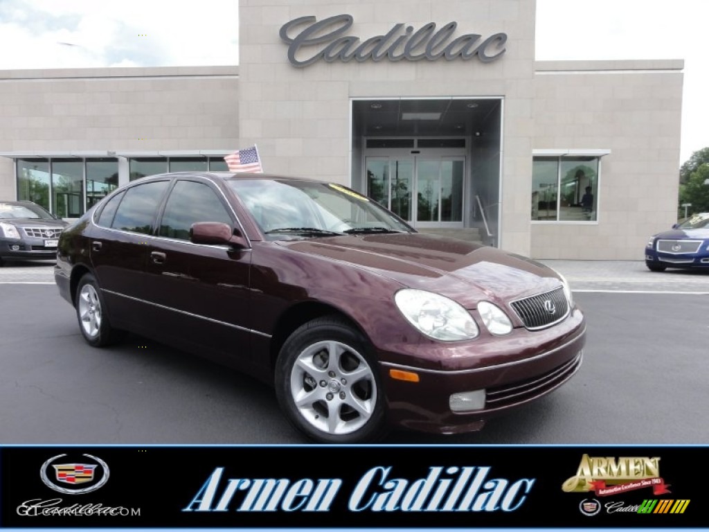 2002 GS 300 - Black Cherry Pearl / Ivory photo #1