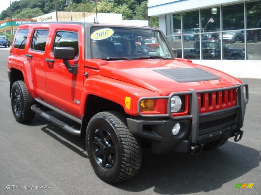 Victory Red 2007 Hummer H3 X Exterior Photo #67818754