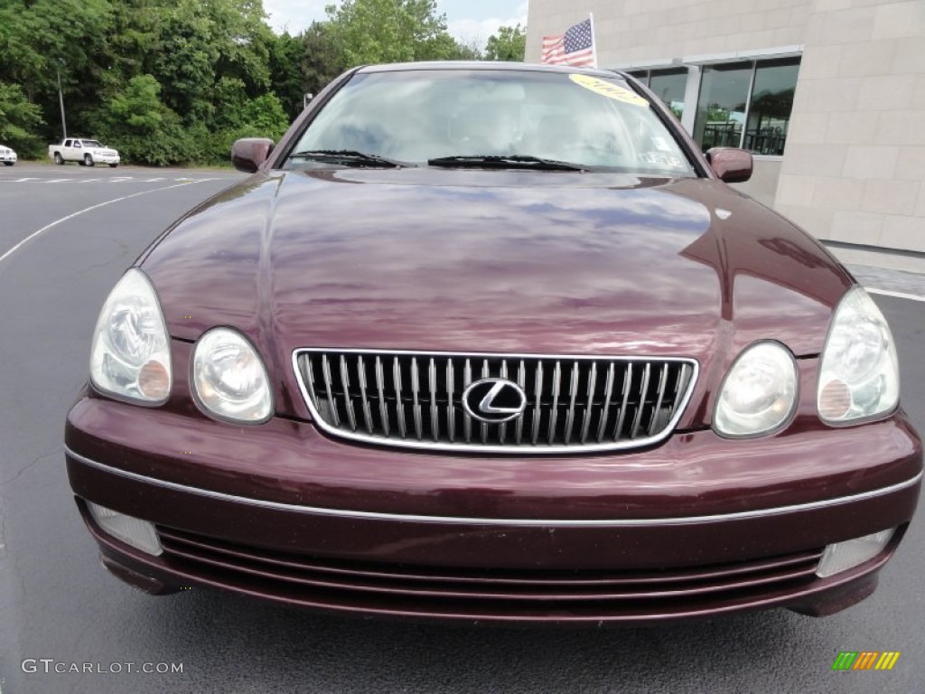 2002 GS 300 - Black Cherry Pearl / Ivory photo #4