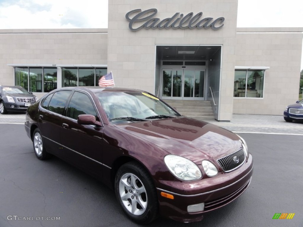2002 GS 300 - Black Cherry Pearl / Ivory photo #5
