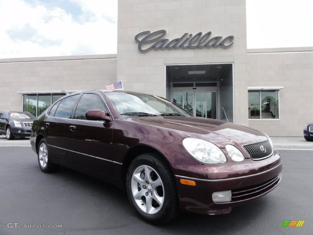 2002 GS 300 - Black Cherry Pearl / Ivory photo #6