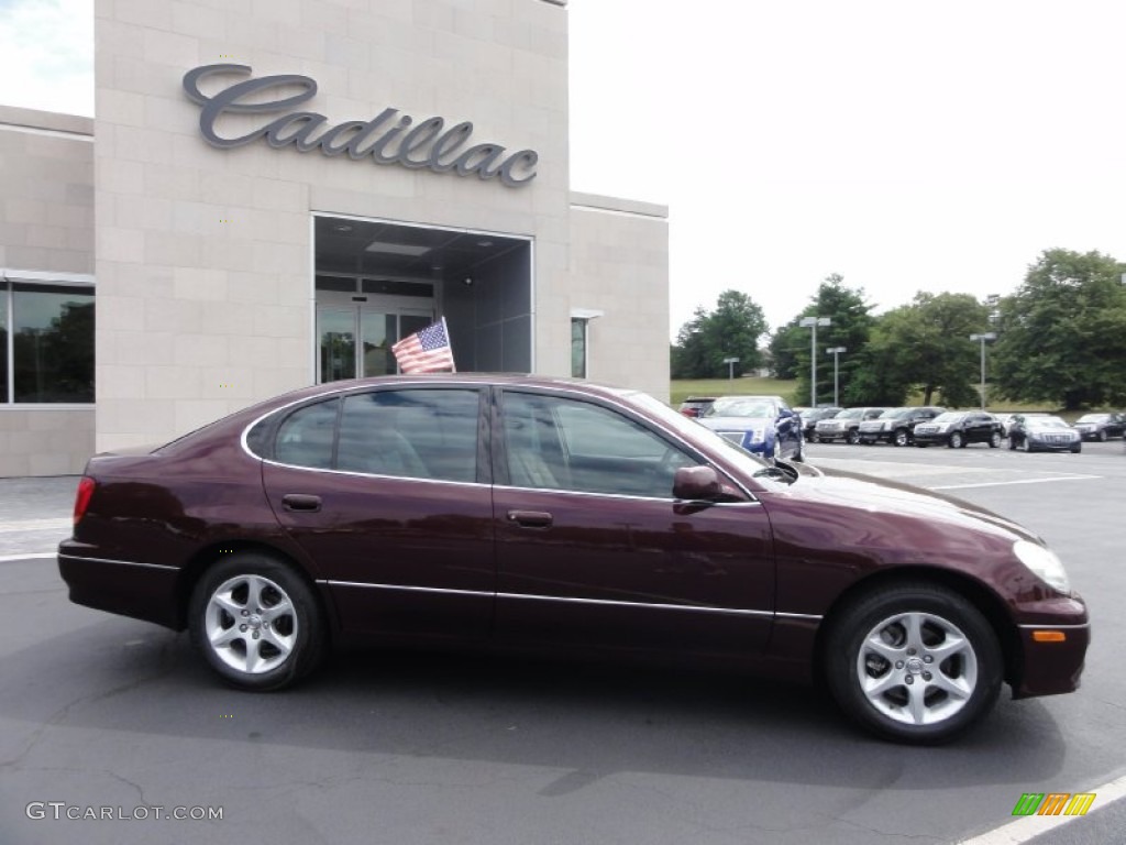 2002 GS 300 - Black Cherry Pearl / Ivory photo #8