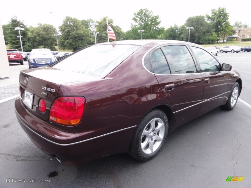 2002 GS 300 - Black Cherry Pearl / Ivory photo #9